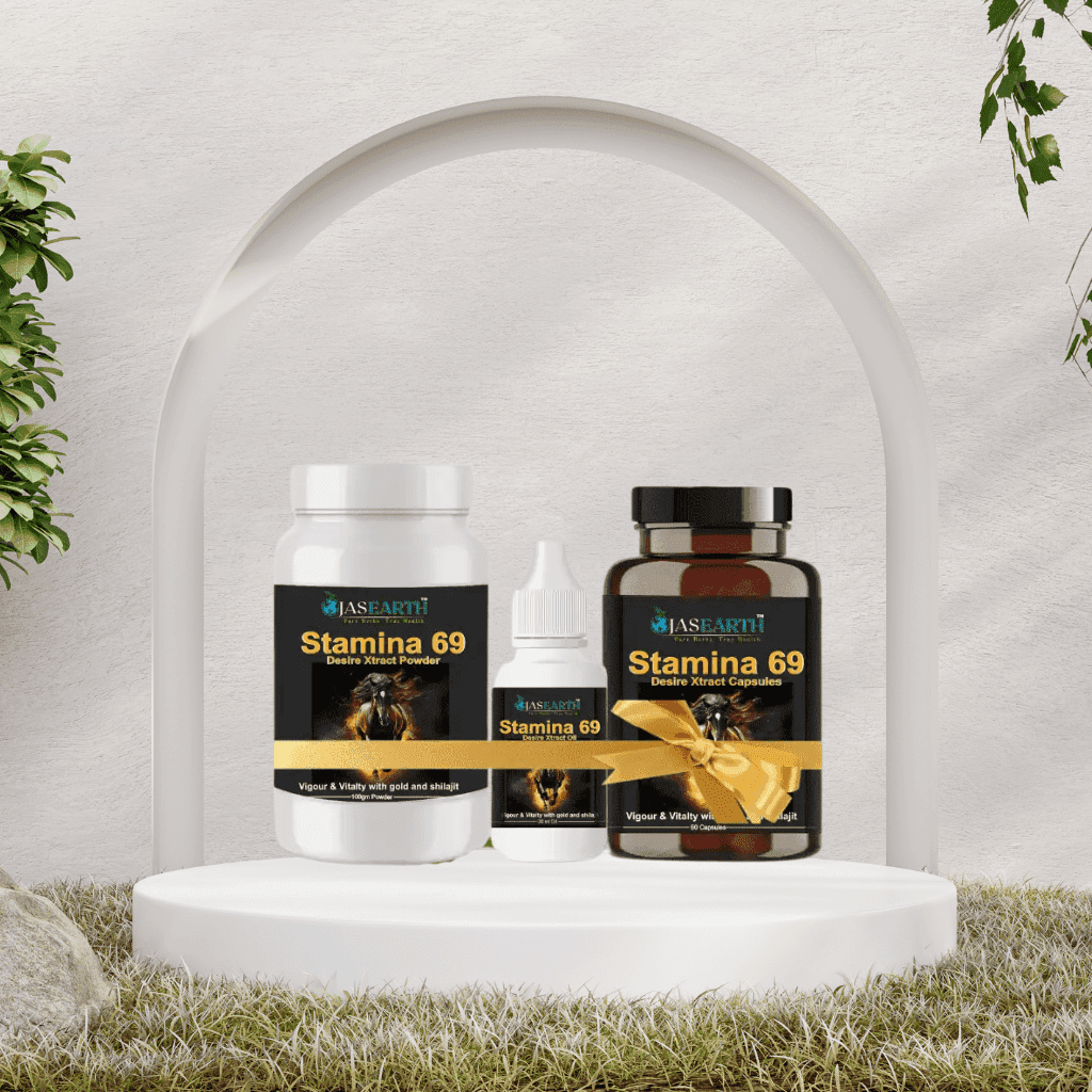 Stamina Desire xtract Capsules, Powder and oil Combo