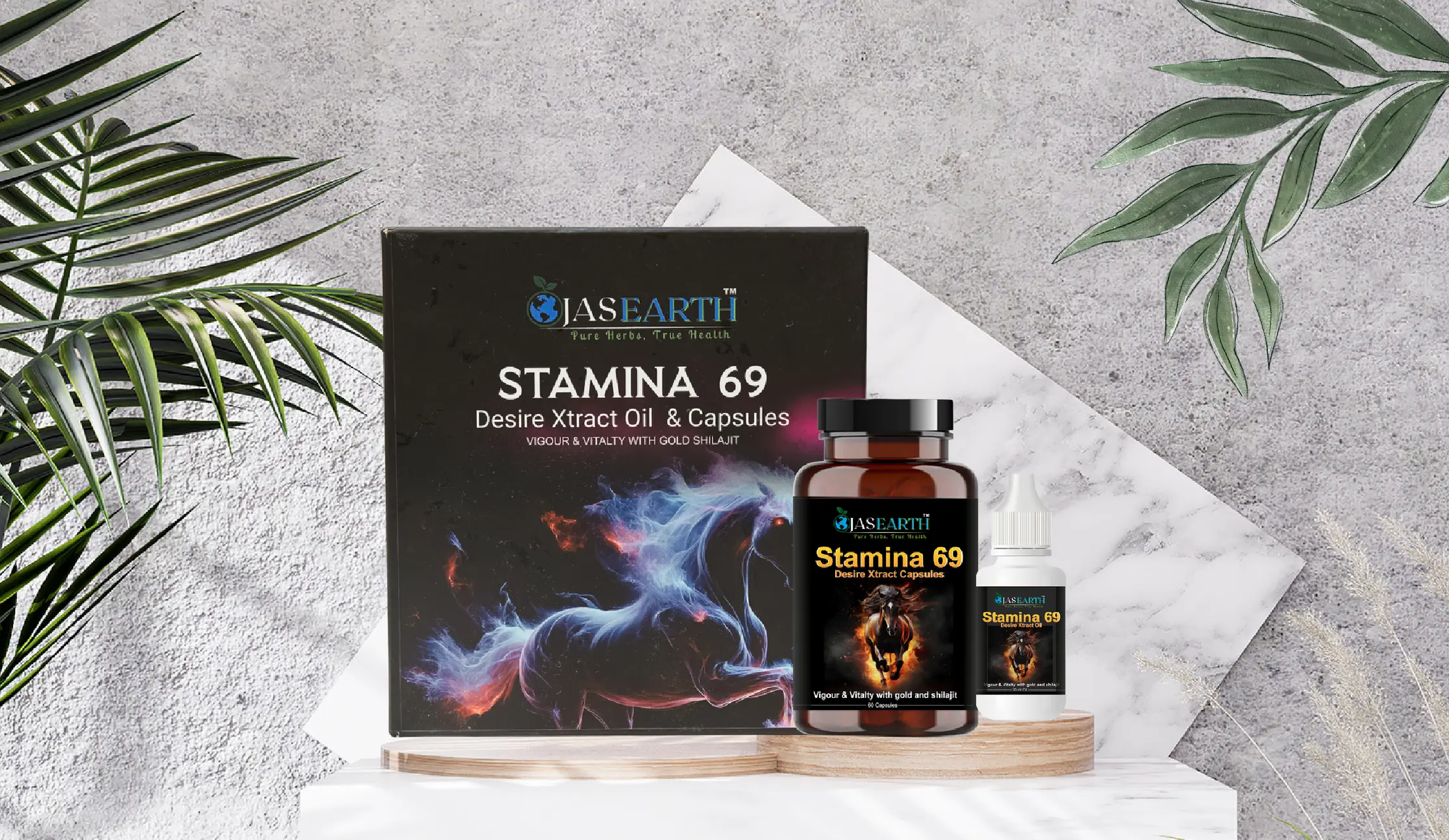 Ojas Earth Stamina 69 Desire Xtract Capsule And Oil